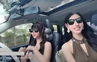 Hết mình với TikTok, hai cô gái "diễn xiếc" trong ô tô bất chấp nguy hiểm, netizen thở dài ngao ngán