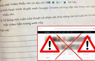 NXB ĐH Huế lên tiếng vụ link web không lành mạnh trong vở bài tập tin học lớp 3: "Trước đó link được sử dụng đúng mục đích"