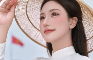 Thích thú với bộ ảnh áo dài ý nghĩa của Á Khôi Phương Anh nhân dịp kỷ niệm Ngày Thống nhất đất nước