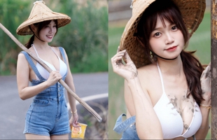 Mặc trang phục gợi cảm xuống đồng làm ruộng, hot girl mạng nhận chỉ trích nặng nề, vẫn được CĐM quan tâm đặc biệt