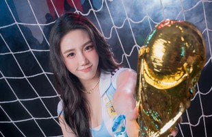 Tây Ban Nha vô địch nhưng Messi mãi ở trong tim, hot girl "lên đồ" ăn mừng khiến CĐM thích thú