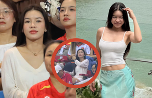 Nàng WAG sexy nhất làng bóng đá lọt camera nhà đài khi cổ vũ ĐT Việt Nam, visual đời thường gây sốt