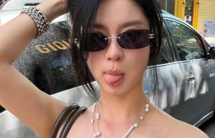 Chỉ lên đồ đi ăn kem, nhan sắc Hàn Hằng cũng "bén" cỡ này!