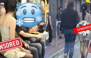 Vô tư "động chạm" trên tàu điện, ý thức công cộng ở đâu cặp đôi ơi?