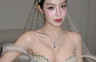 Hoa hậu Thanh Thủy hoá "cô dâu tiên nữ" trong váy cưới lộng lẫy, nhan sắc ngày càng thăng hoa