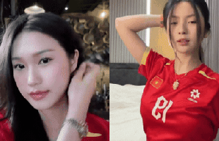 Doãn Hải My, Chu Thanh Huyền xinh đẹp đọ sắc sẵn sàng cổ vũ ĐT Việt Nam đấu Malaysia, visual "mỗi người một vẻ mười phân vẹn mười"