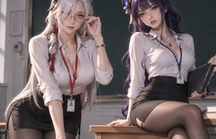 Cộng đồng mạng chia sẻ trend dùng AI biến các hot girl game và anime thành “cô giáo”, loạt tác phẩm đẹp mắt khiến người xem bất ngờ