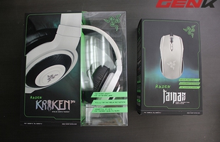 Cận cảnh bộ đôi gaming gear phiên bản "trắng không tì vết" của Razer