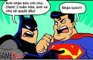 Truyện tranh hài - Superman đã chiến thắng Batman như thế nào?