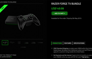 Máy chơi game nhỏ gọn Razer Forge TV sẵn sàng ra mắt