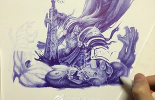 Choáng ngợp fanart World of Warcraft vẽ bút bi đẹp đến từng chi tiết