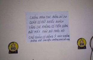 Bật cười với quán game dán thông báo cạch mặt dân nợ tiền