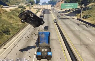 Chết cười khi game thủ sáng tạo ra xe hất tung trong GTA V