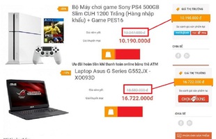 Chưng hửng với giá máy chơi game "ảo tung chảo" ngày Online Friday tại Việt Nam