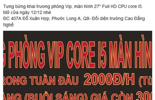 Cyber Game máy khủng màn 27" tại TP HCM cũng khô máu 2000 VNĐ/h như net cỏ