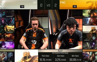 LCS châu Âu mùa xuân 2016 vòng Tứ Kết: Tường thuật trận đấu VIT - FNC (Game 3)