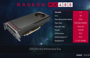 Card đồ họa RX480 sẽ có bản 8GB, giá rẻ đến giật mình!
