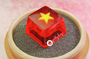 Keycap in nổi cờ Tổ quốc cực đẹp do người Việt sản xuất