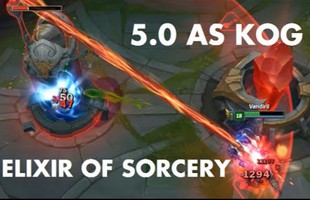 Liên Minh Huyền Thoại: Tốc độ đẩy trụ kinh hoàng của Kog'Maw với Dược Phẩm Thuật Pháp