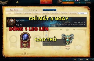 9 ngày leo rank Đồng Đoàn lên Cao Thủ, đây chính là Best Ryze của Liên Minh Huyền Thoại Việt Nam