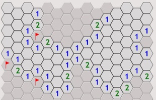 Hexa Minesweeper - Dò mìn của người Việt khó hơn với tạo map tổ ong