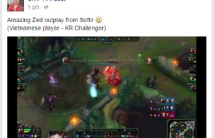 LMHT: Fanpage Faker bất ngờ đăng tải pha outplay đỉnh cao của SOFM