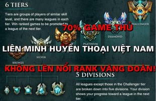 Hóa ra chỉ cần đạt Vàng Đoàn là bạn đã giỏi hơn 77% gamer Liên Minh Huyền Thoại Việt