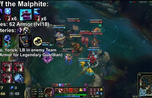 Liên Minh Huyền Thoại: Đây là sức mạnh của Malphite Găng Tay Băng Giá và 5 Giáp Gai