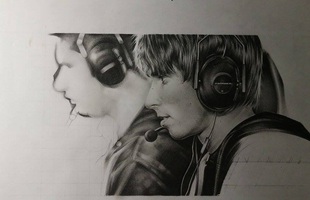 Tranh vẽ Dendi của game thủ Việt được thế giới hết lời khen ngợi