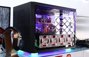 Cận cảnh dàn PC độ tản nhiệt chất lỏng: Đẹp lung linh, giá 150 triệu đồng