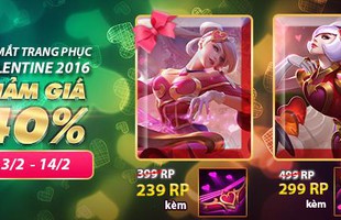 Giá trang phục LMHT Valentine đắt nhưng là tâm ý tặng bạn bè, Garena đâu ép mua?