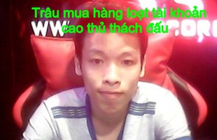 Mua hàng loạt acc Cao Thủ, Thách Đấu, Thánh Cày Thuê LMHT mưu đồ kinh doanh siêu khủng