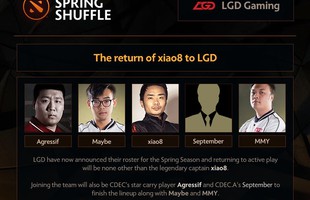Xiao8 trở lại, DOTA 2 Trung Quốc trình làng Dream Team hùng mạnh