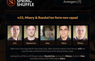 DOTA 2: W33 thành lập “biệt đội báo thù”, XBOCT quyết tâm “No More 322”