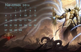 Bộ ảnh lịch chủ đề "Diablo III" tuyệt đẹp dành tặng game thủ