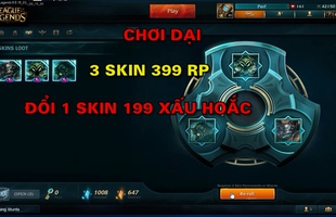 1 lần chưa sợ, lại xuất hiện gamer chơi dại dùng 3 skin 399 RP đổi lấy 1 trang phục rẻ tiền