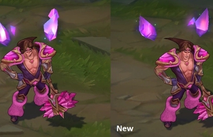 PBE: Thấy hở chưa đủ, Riot tiếp tục xẻ áo của Taric Hồng Ngọc xuống tới bẹn