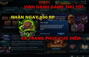 Cơ hội nhận được 800 RP và skin siêu hiếm từ Garena khi gamer vinh danh người chơi tốt sau trận đấu
