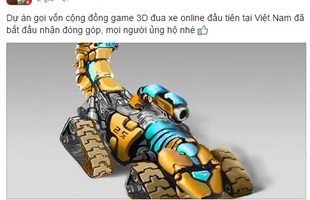 Hé lộ dự án game đua xe bắn súng cực đỉnh của người Việt