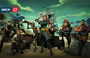 Sea of Thieves tung clip siêu nhí nhố, làm cướp biển đi đào kho báu và... bơi thi với cá mập