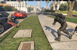 Cười bò thanh niên phá làng phá xóm trong GTA V bằng... bộ giáp trong Crysis 3