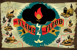 Flame in the flood, cuộc phiêu lưu kỳ thú của cô bé Scout cùng chú cún cưng trung thành của mình