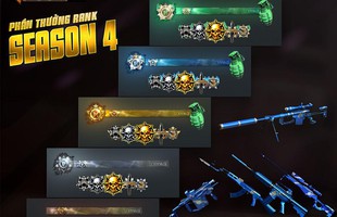 Game thủ Đột Kích đua nhau nhận quà Rank Season 4