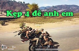 Mẹo hay PUBG: Xe máy 3 chỗ nhưng vẫn kẹp được 4 người phi như bay vào bo