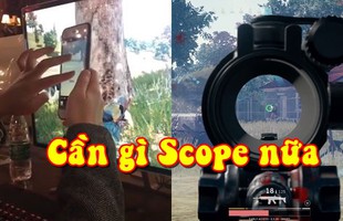 Cạn lời với game thủ PUBG sử dụng thủ thuật ngắm xa cực dị bằng iphone, cân tất cả các loại scope