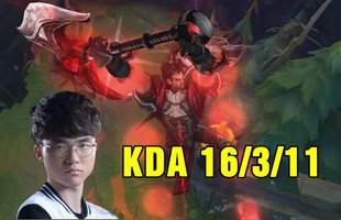 Đến Dopa cũng bó tay, thế nhưng Faker lại dùng Darius đi mid khắc chế được cặp đôi Taric và Master Yi