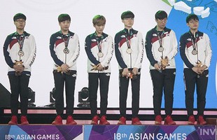 Tiếp tục để thua Trung Quốc tại Asian Games 2018, các tuyển thủ LMHT Hàn Quốc chỉ nói "Tôi xin lỗi" khi lên sân khấu nhận huy chương