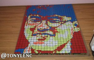 LMHT: Miệt mài phác họa chân dung Faker bằng 720 khối Rubik, fan cuồng chính hiệu là đây chứ đâu