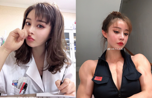 "Hot girl" bác sĩ có body cường tráng như võ sĩ, trái ngược với khuôn mặt xinh như búp bê