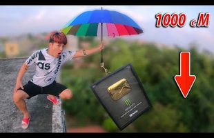 NTN lại làm clip ném nút vàng Youtube từ trên cao, cộng đồng mạng hỏi bao giờ thì làm video "Ném NTN từ trên cao xuống"